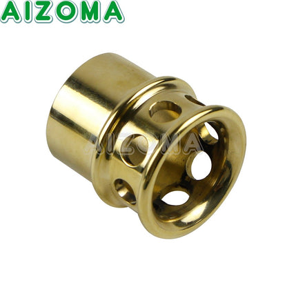 Universal 1-3/4" or 1.75" 2" 2.25" 2.5" Brass Exhaust Tips For Harley Chopper Bobber Sportster 883 1200 Muffler Pipe Plug Tube