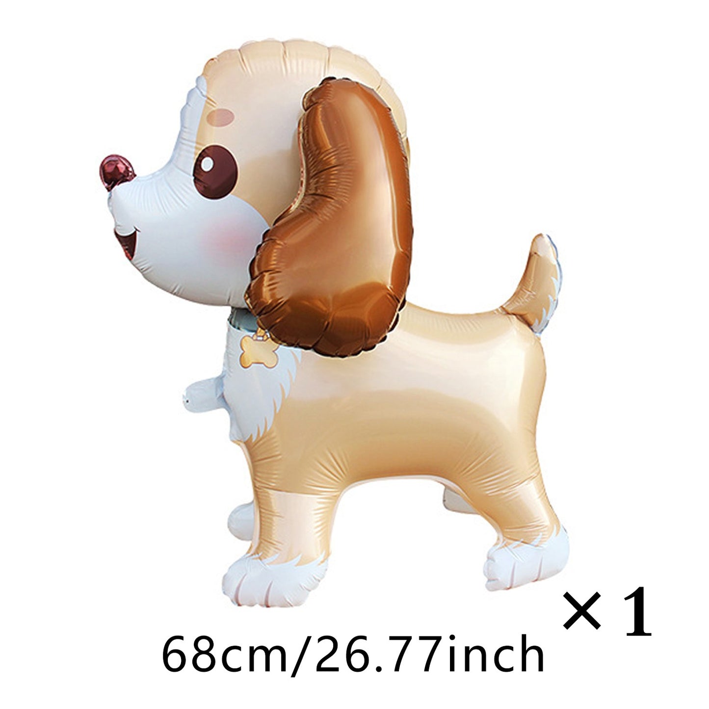 Dog Aluminum Film Balloon Husky Corgi Big Ear Dog Cartoon Shaped Balloon Children's Birthday Decoration Shower Decoration