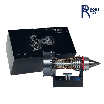Trent 900 Ultra Precise Turbofan Model 200 Plus DIY Parts With Brushless Motor Engineering Student Training Kit