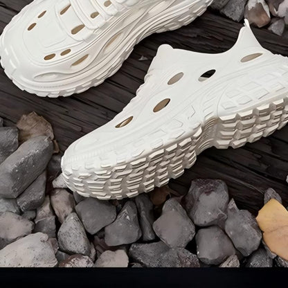 Men's Summer Clogs, Beach Shoes, Non-Slip, Anti-Odor, Baotou Women's Sports and Leisure Driving Sandals, Men's Outdoor River Tracing Shoes, Men's