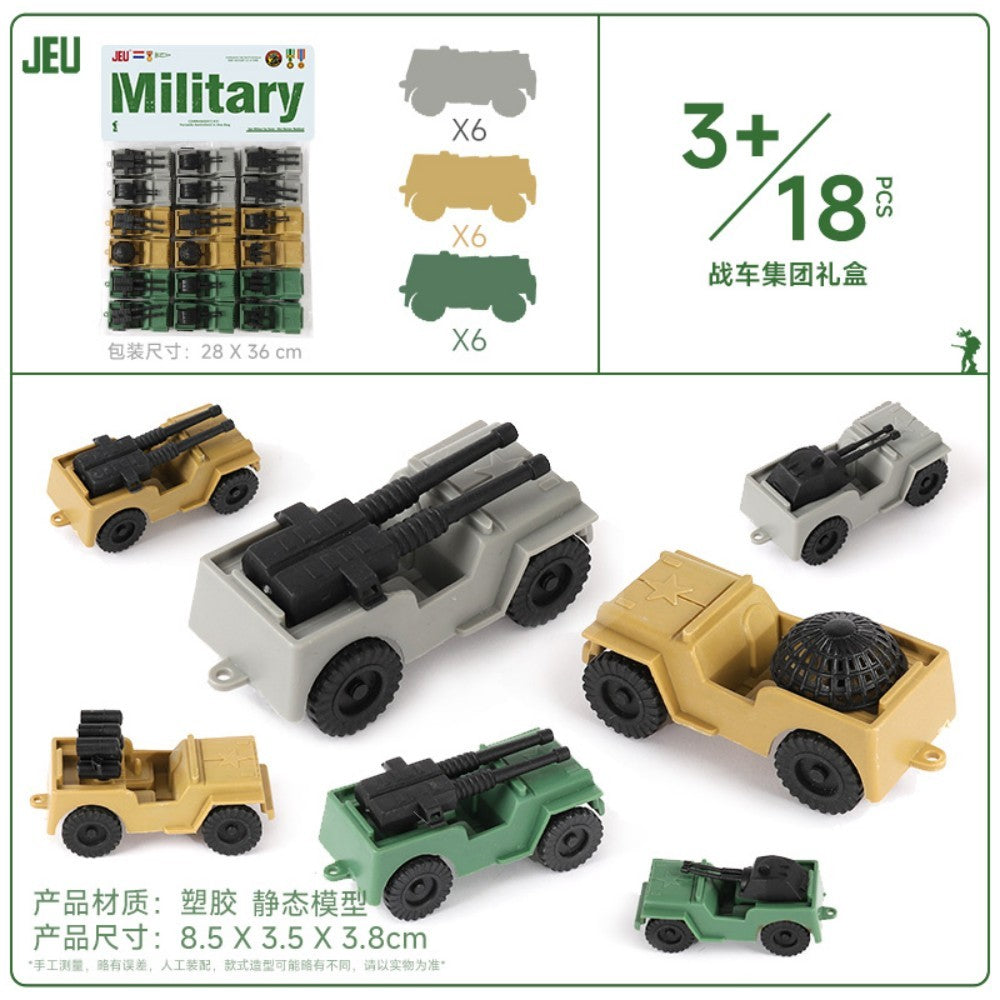 ViiKONDO Bonecos Soldados Exército Brinquedos Modelo Veículo Militar Acessórios Jogo de Guerra Tanque Radar Lançador de Mísseis Artilharia Caça Quartel Ponte