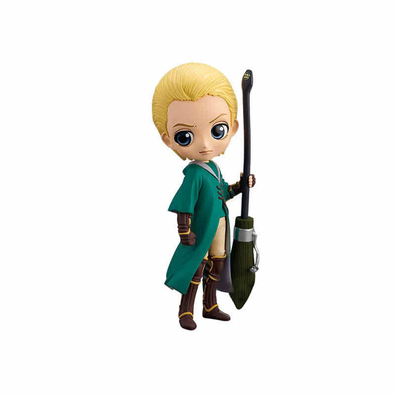 14cm Original Bandai Q Posket Harry Potter Series Versão Personagem Draco Malfoy Hermione Action Figure Anime Colecionável Bonecas Infantis
