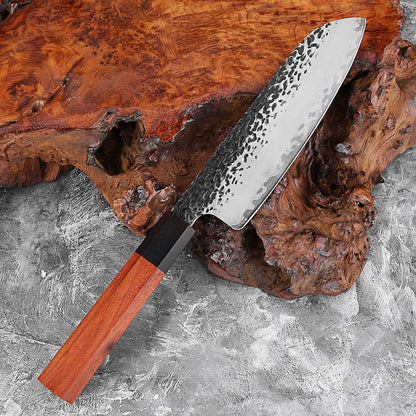 1-7 PCS Knife Set,Professional 3-Layer Composite Steel Kitchen Knives Set,Ultra Sharp Japanese Chef Knife with Octagonal Handle