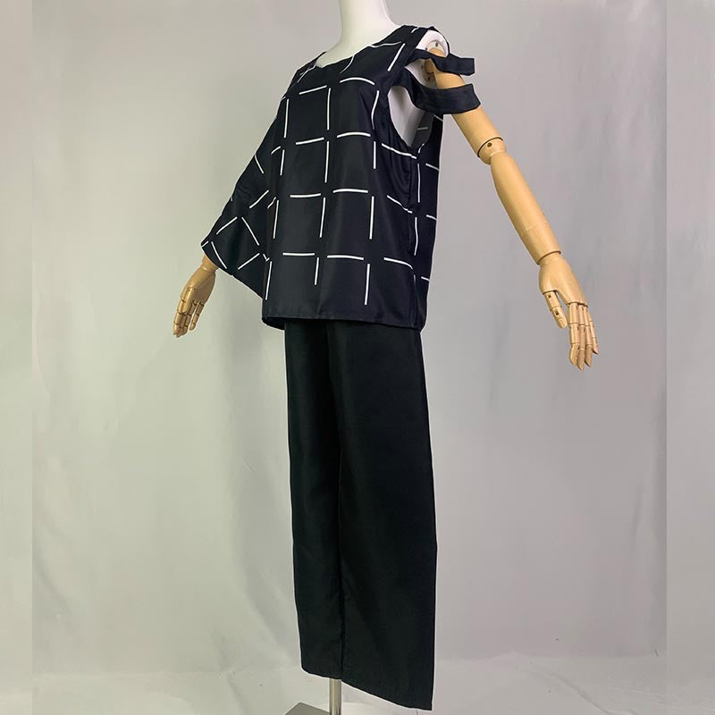 Mahito Cosplay Costumes Wig Top Pants Suit Halloween Costume For Men Carnival Party Mahito Set For Comic Con