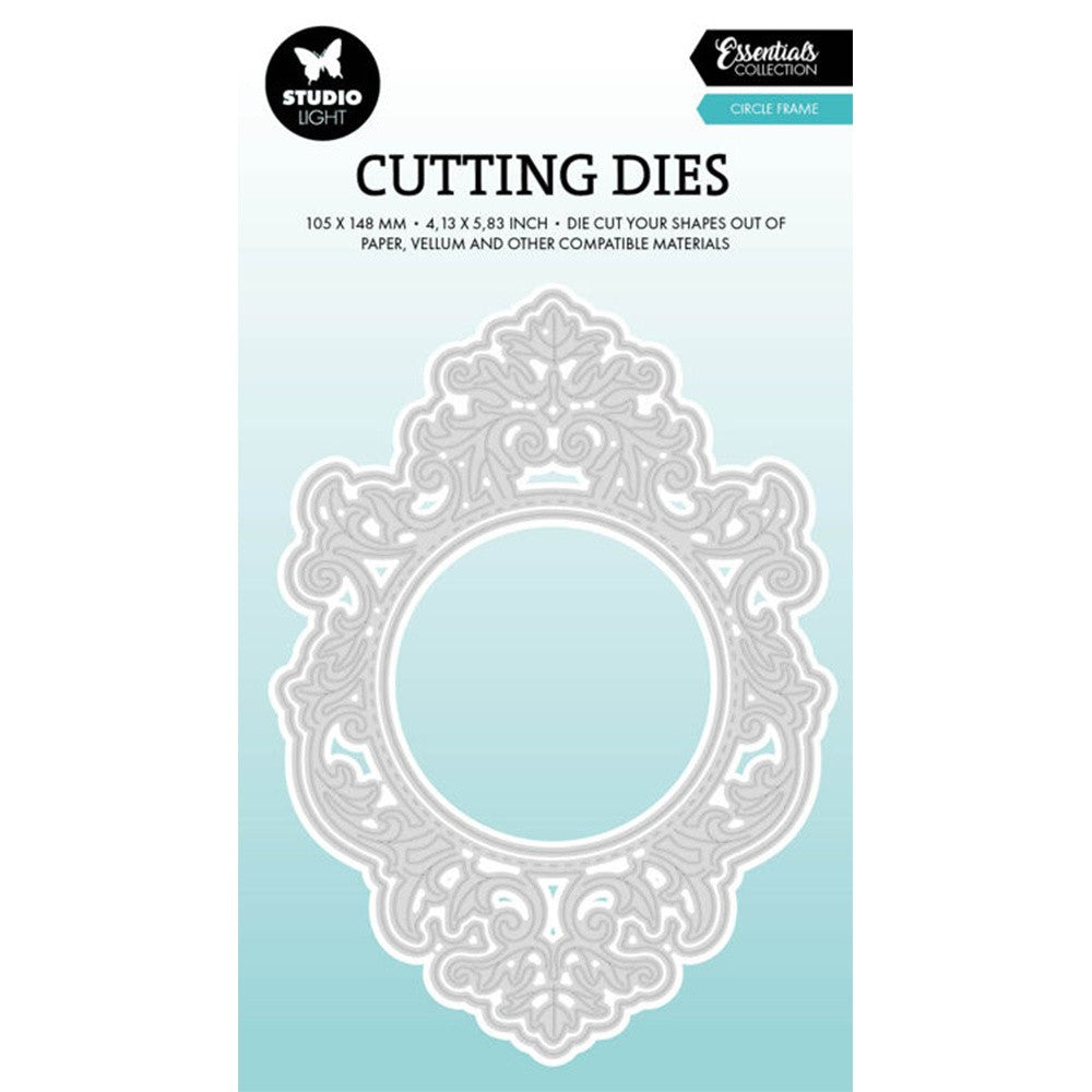 August 2026 New Mushrooms Autumn Frame A6 Autumn Leaves Circle Frame Metal Cutting Dies for DIY Handmade Scrapbook Photo Album