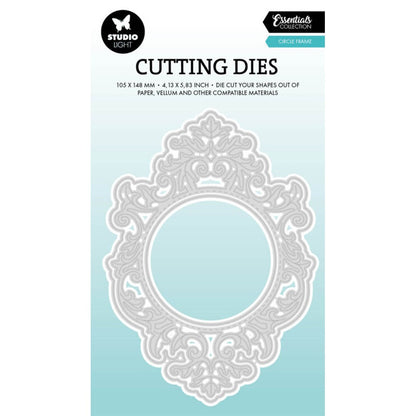 August 2026 New Mushrooms Autumn Frame A6 Autumn Leaves Circle Frame Metal Cutting Dies for DIY Handmade Scrapbook Photo Album