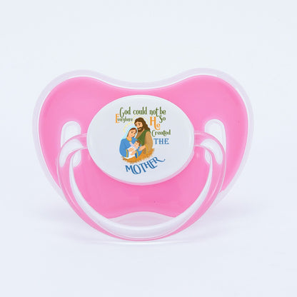 MIYOCAR colorful lovely Jesus mother pacifier dummy BPA free unique gift for new born baby shower