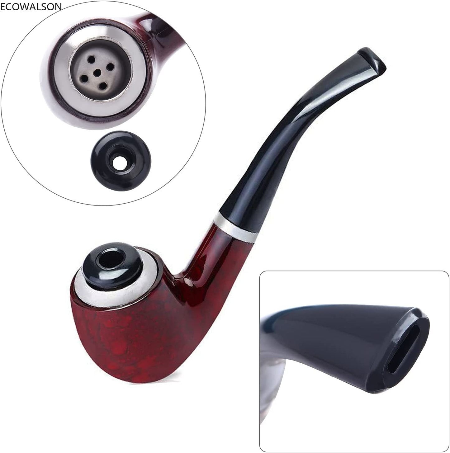 Retro Detective Costume Accessories Set Detective Hat Glass Role Play Dress Up Costume Detective Cosplay Props for Men Ecoparty