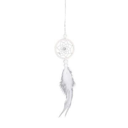Mini Dream Catcher Car Pendant Accessory Interior for Girls Feather Mirror Hanging Pendant Home Decor Lucky Car Ornament Girls