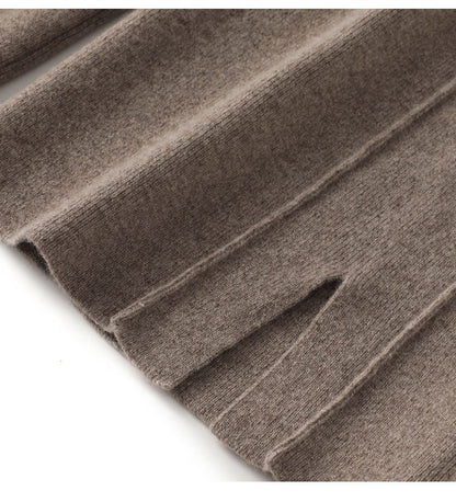 High Waist Wide Leg Woolen Pants Women's Loose Casual Black Long Trousers Autumn Fashion Elegant Commuting Style