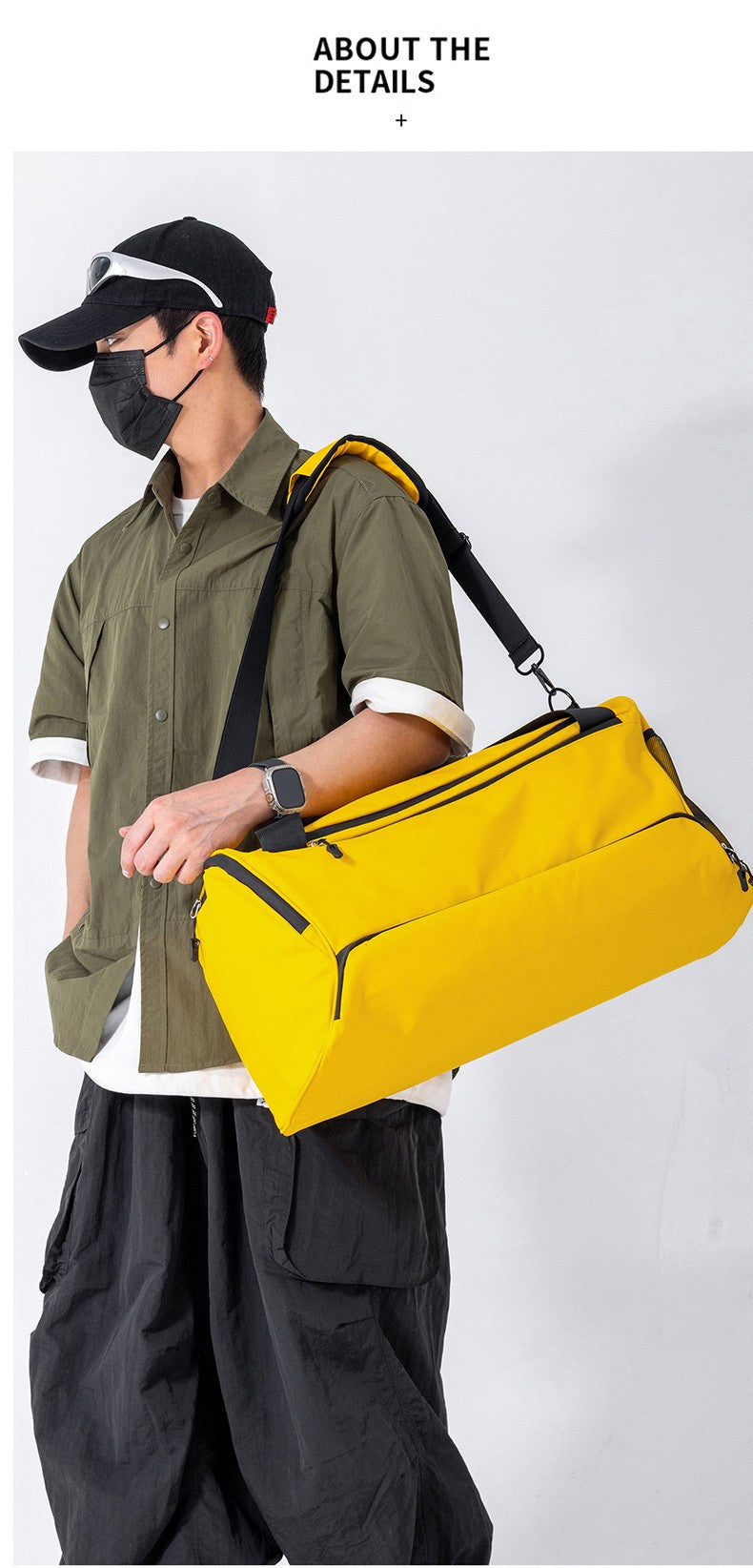 Travel Duffel Handbag Dry Wet Outdoor Business Trip Short Distance Shoulder Bag Large Fitness Gym Yoga Sports Luggage Tote Pack