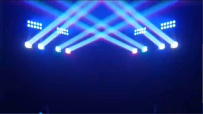 Reiz 4x40W RGBW Beam Ring With 20x8W LED Wall Wash Strobe 3in1 Effect Bar set Stand Stage Light Remote control For bar DJ discos