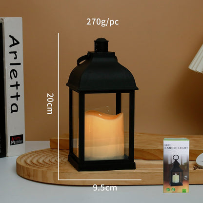 Portable LED Candle Lamps Camping Horse Tent  Lanterns Outdoor Garden Desk Holiday Atmosphere Retro Night Light Decorative Lamps