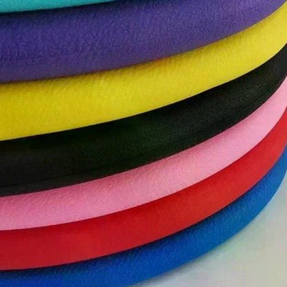 Capa de Volante Universal de Silicone Antiderrapante para Carro Textura Elástica Capas de Volante em Formato de D Acessórios de Decoração para Carro