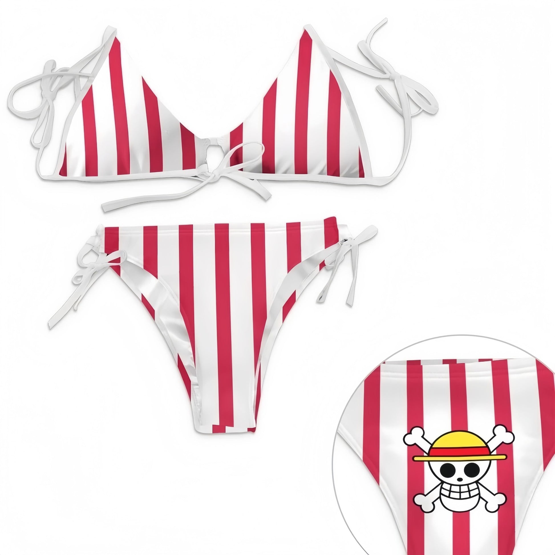 Anime Cartoon Printing Swimsuit Nami Bikini Nami Cosplay Costume Women Sexy Summer Swimwear Outfits Halloween Party Suit