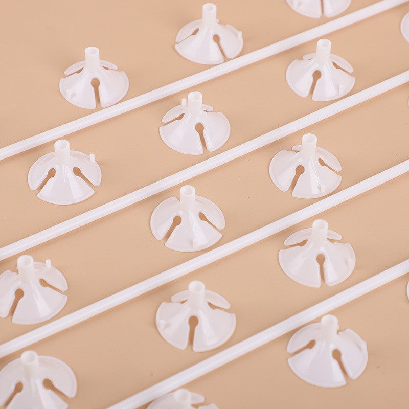 10/20Pcs Multipurpose Plastic Balloon Sticks With Cup White Balloon Holder Birthday Wedding Party Decorations Celebration Supply