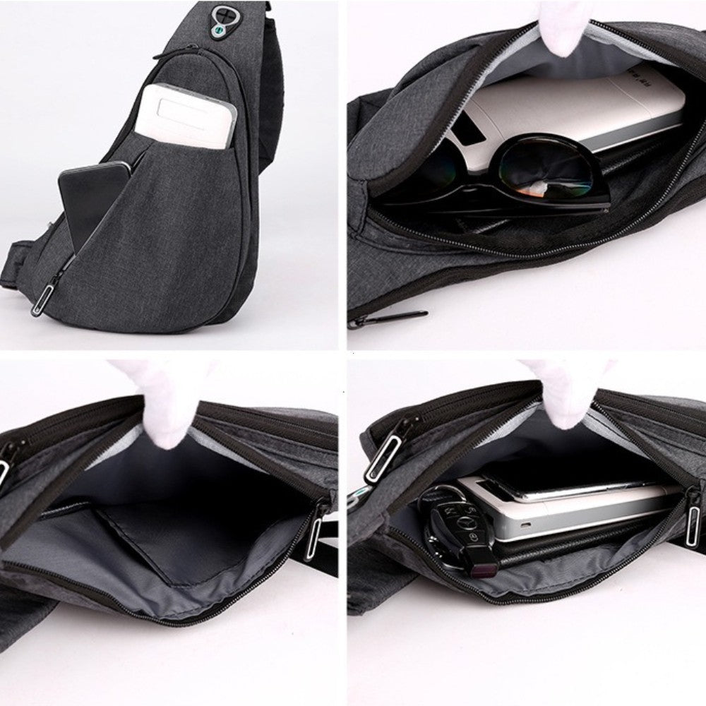 Sling Bag - Anti-theft Crossbody Shoulder Bag for Men and Women Sling Chest Crossbody Bag for Travel, Sport, Work Casual Daypack