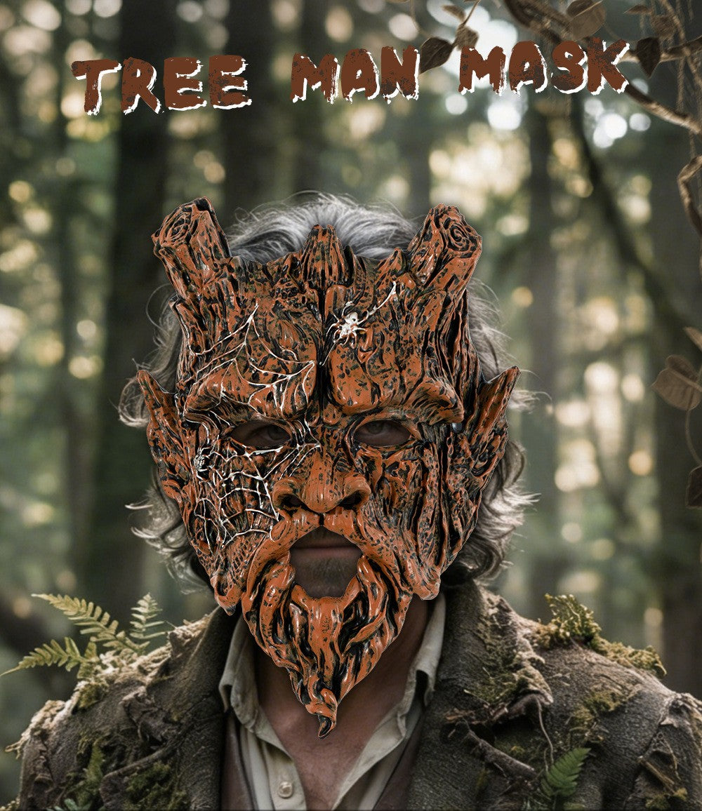 Tree Spirit Mask Scary Forest Spirit Mask Tree Ghost Halloween Cosplay Masquerade Carnival Costume Prop Bosgeest Masker