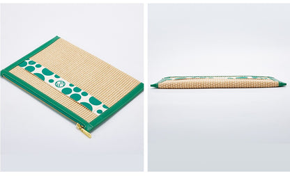 CHCH Handmade Woven Clutch Bag Ribbon Embellished Niche Style Clutch Bag