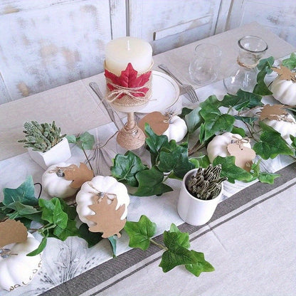 12pcs Antique White Pumpkins in Different Sizes for Halloween Fall and Thanksgiving Decorations Decorations and Displays