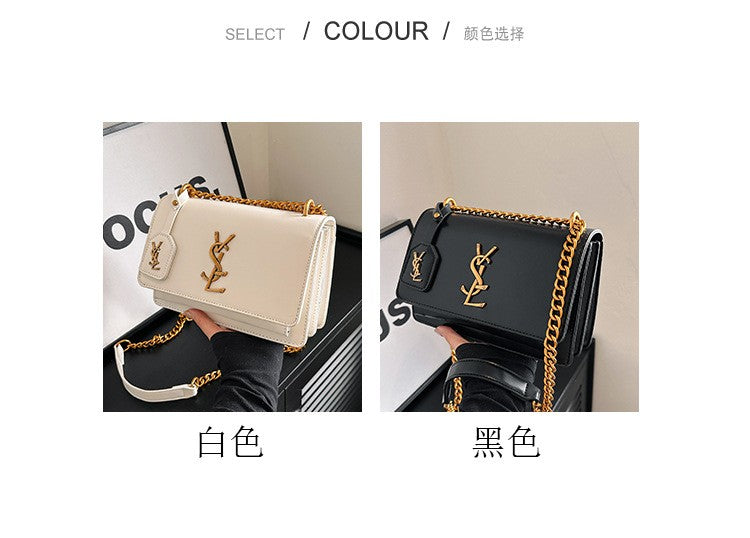 High quality women's bag crossbody bag large capacity texture single shoulder small square bag chain commuting phone bag