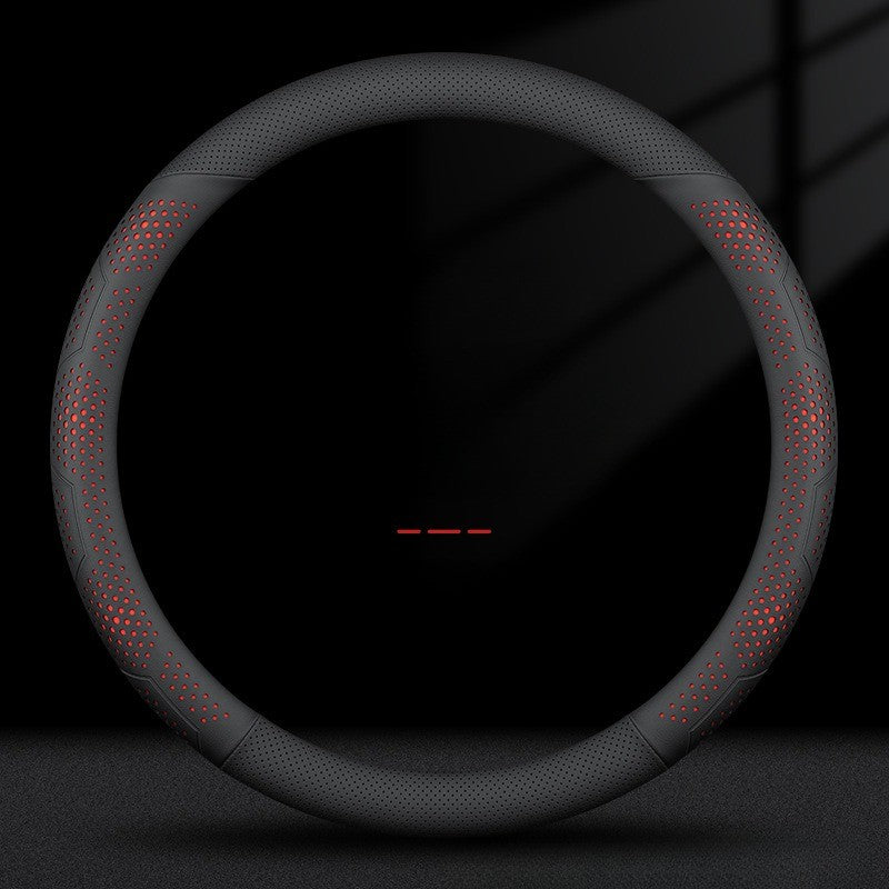 O/D Type Nappa Leather Car Steering Wheel Cover Universal Steering Wheel Cover Steering Wheel Accessories Anti Slip Handle Cover