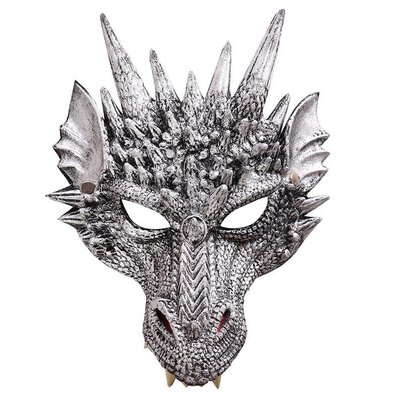 PU Foaming 3D Animal Dragon Mask for Halloween Carnival Party Halloween Dragon Mask Cosplay Dragon Scary Mask Monster Mask