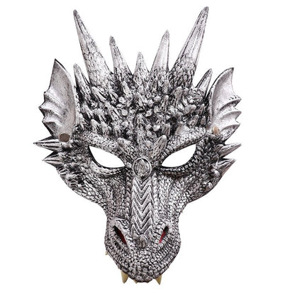 PU Foaming 3D Animal Dragon Mask for Halloween Carnival Party Halloween Dragon Mask Cosplay Dragon Scary Mask Monster Mask