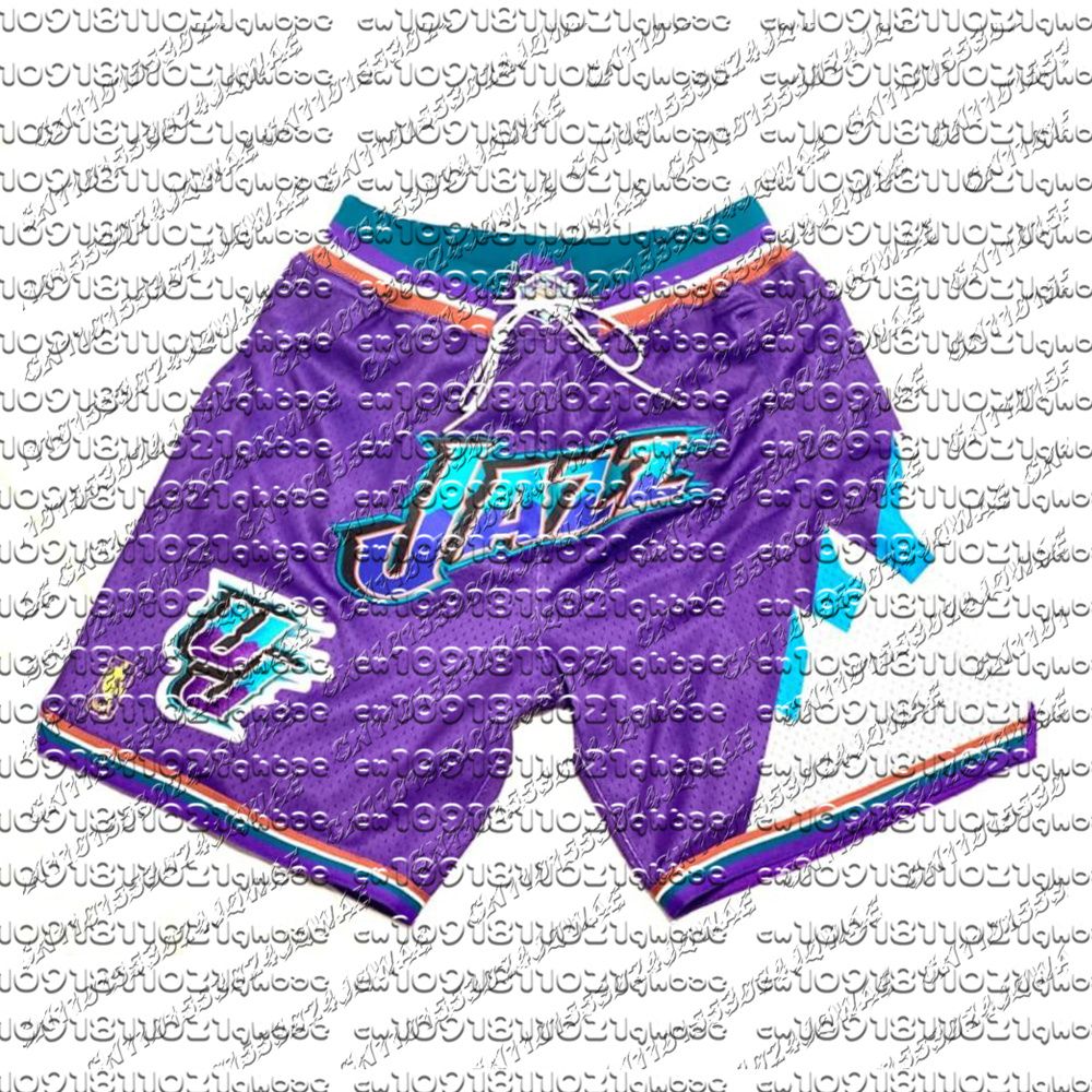 Utah Jazz 96-97 Throwback Shorts Classic Shorts Quick Drying Breathable Oversized Men's And Women's Sports Casual Fashion Short
