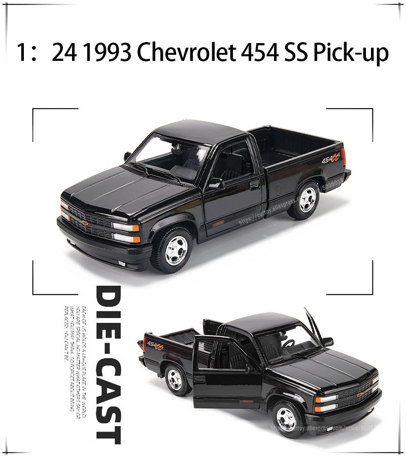 Maisto 1:24 1993 Chevrolet 454 SS Pick-up simulação liga carro modelo artesanato decoração coleção brinquedo ferramenta presente de aniversário