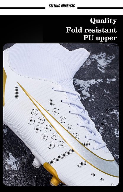 TF/FG Soccer Sneakers Youth Professional Training Football Boots Men Outdoor Lawn Non-Slip Soccer Shoes Hot Sale Soccer Cleats