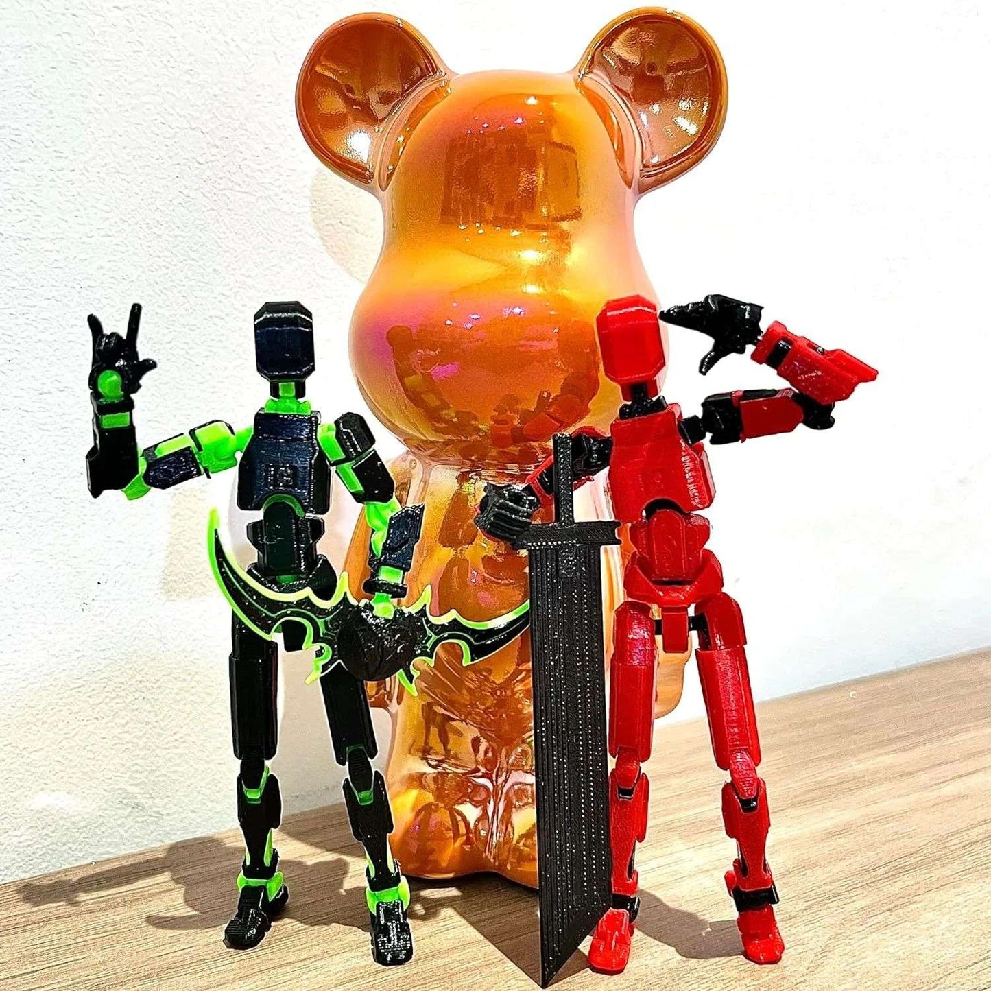 Titan 13 Boneco de Ação Multiarticulado Articulações Móveis Modelos de Personagens para Montar Impressão 3D Descompressão Boneco DIY