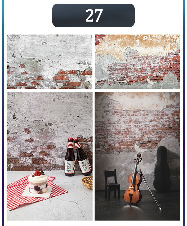 Marble Photography Backdrops 57*87CM 2 Sided Wood Grain Photo Background Wallpaper Studio Waterproof Products Photographic Props