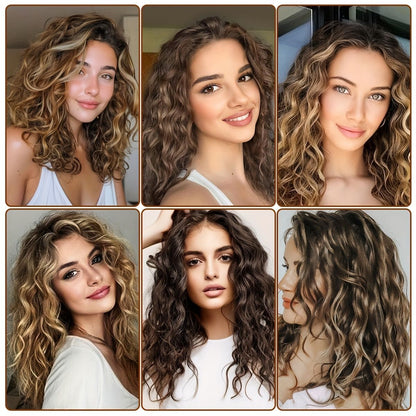 Conjunto de 4 Peças de 11 Extensões de Cabelo com Clip, Extensões de Cabelo com Clip, Perucas Sintéticas Curtas Macias Naturais de 12 Polegadas de Alta Temperatura com Clip