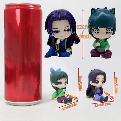 Miniatura Atacado Q Posket BANDAI Figure Demon Slayer 6un/12un/Conjuntos Kimetsu No Yaiba Pequenas Bonecas PVC Decoração de Mesa