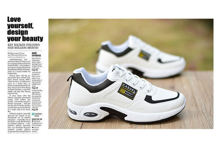 New Men Running Shoes Breathable Air Cushion Sneakers Men Outdoor Lace Up Walking Shoes Non-slip Men Sport Shoes Tenis Masculino