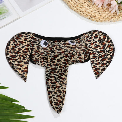 Men's Sexy Elephant Lingerie G-string Male T-back Thongs Bulge Pouch Underwear Men's Clothing
