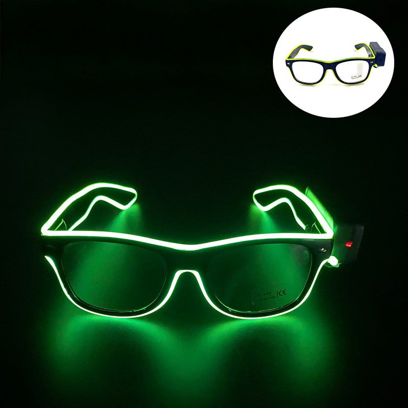 New Cool Wireless Glowing LED Light Up Glasses For Rave Festival Party Luminous Neon Mosaic Sunglasses Club Disco Eye Glasses