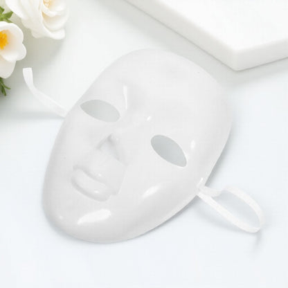 DIY Mask Blank Unpainted White Plastic Face Mask for Decorating Craft Projects Masquerade Ball Party Carnival Photo Booth Props