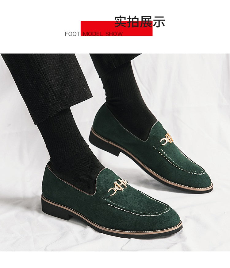 Fashion Brand Men Suede Leather Shoes Comfortable Pointed Social Shoe Male Driving Shoes Luxury Flat Loafers Men zapatos hombre