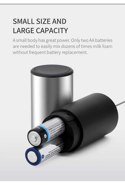 Portable Mini Electric Milk Frother Foamer Coffee Foam Egg Beater Cappuccino Stirrer Food Blender Kitchen with Stand Whisk Tools