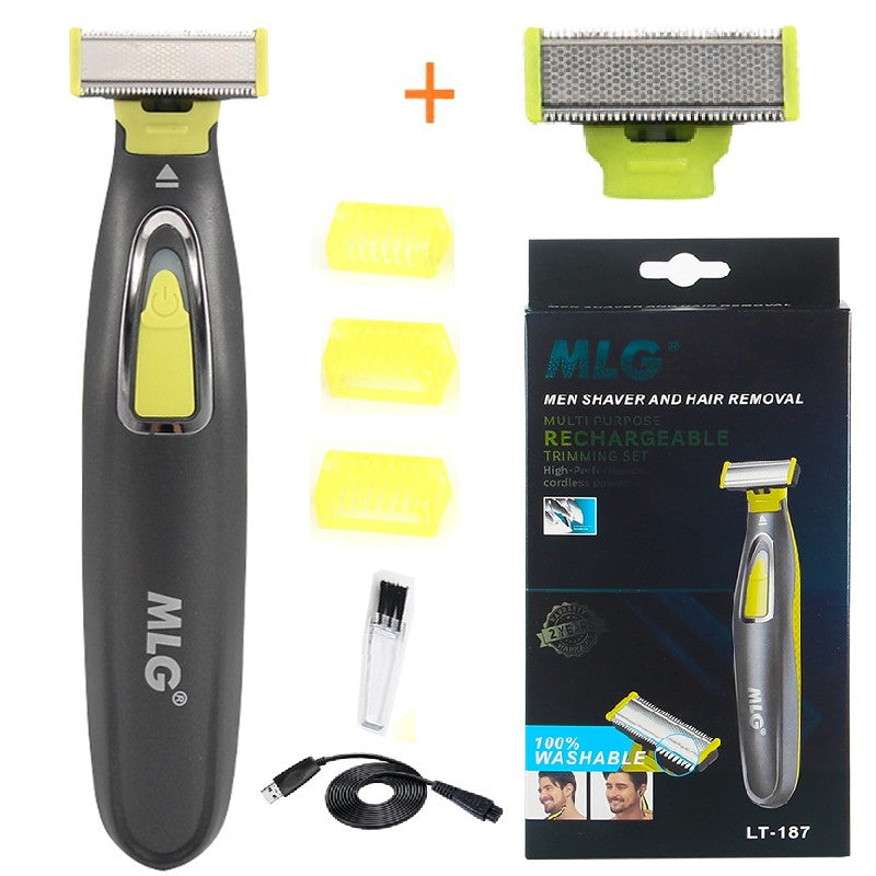 Face & Body Electric Shaver for Men Washable Beard&Body Trimmer Wet Dry Ball Electric Razor Face Shaving Machine Rechargeable