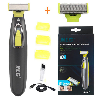 Face & Body Electric Shaver for Men Washable Beard&Body Trimmer Wet Dry Ball Electric Razor Face Shaving Machine Rechargeable