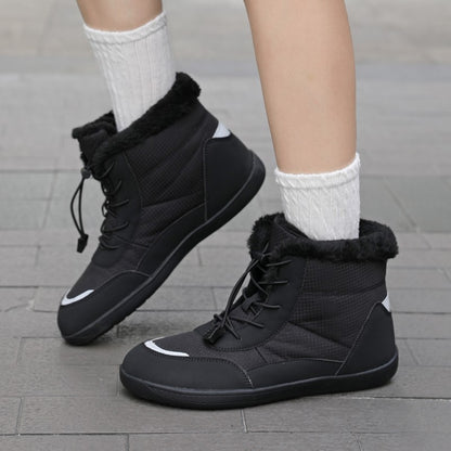 Women's Winter Snow Boots Fur Lined Barefoot Boots Wide Toe Box Ankle Booties Walking Boots Outdoor