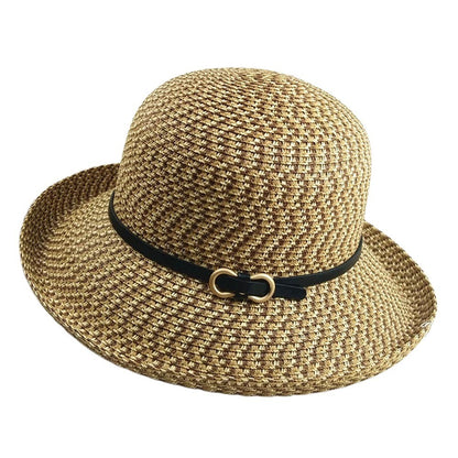 Chapéu de Palha Trançado da Moda Revelando o Rosto Chapéu de Praia Pequeno com Proteção Solar Chapéu Respirável para Sombra do Sol Viagem