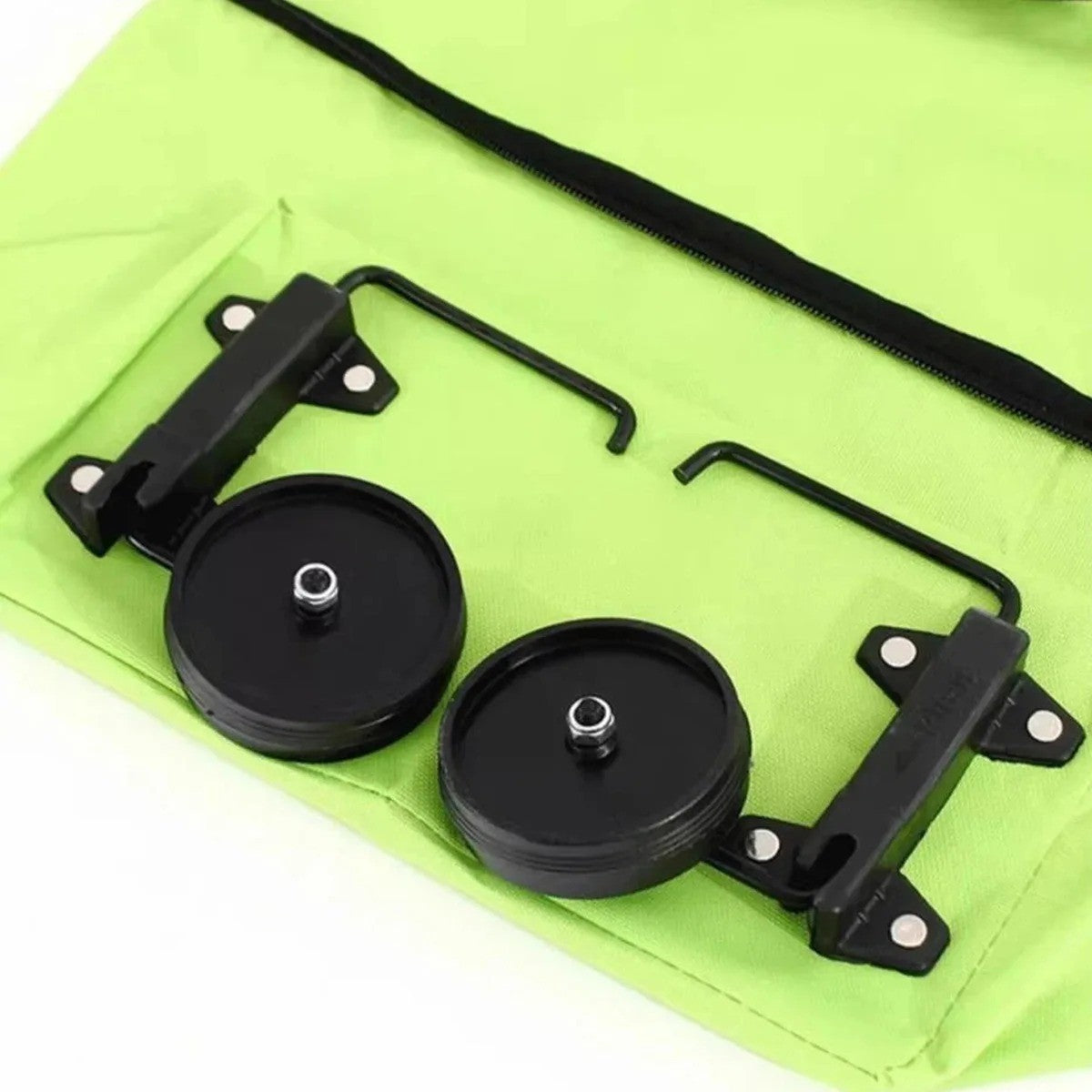 1Pc Foldable Shopping Bag with Wheels Trolley Large Reusable Cloth Hand Tote Bolsas Eco Fabric Supermarket Grocery Pull Cart Bag