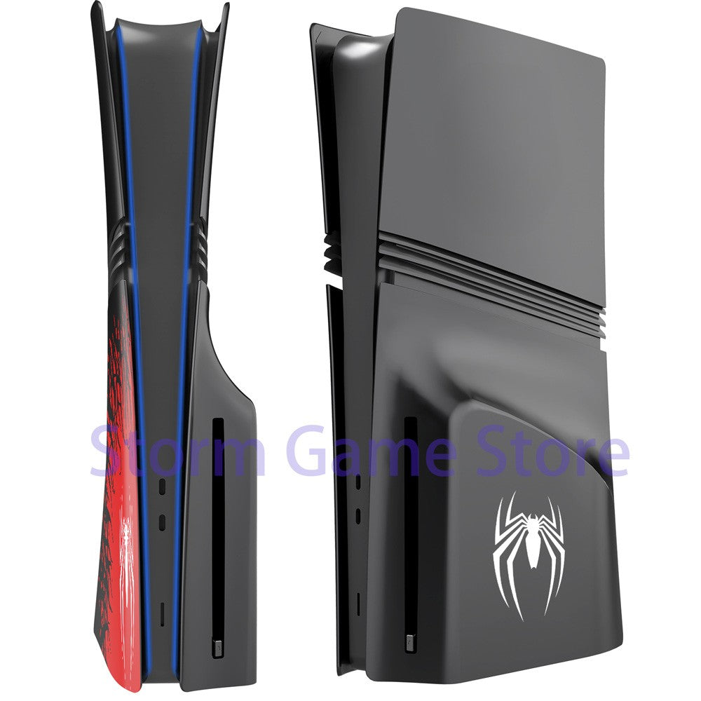 For P5 Pro/Slim Limited Edition Spider Faceplate Cover Compatible with P 5 PRO/Slim Disc Version Console Cover Accessories