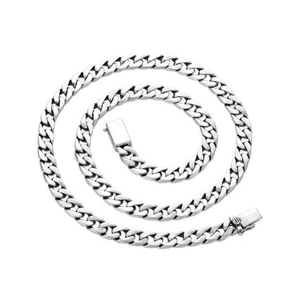 100% S925 Sterling Silver Bracelet 8MM Punk S925 Silver Jewelry Never Fade Carry certificate Men Women Jewelry Gifts