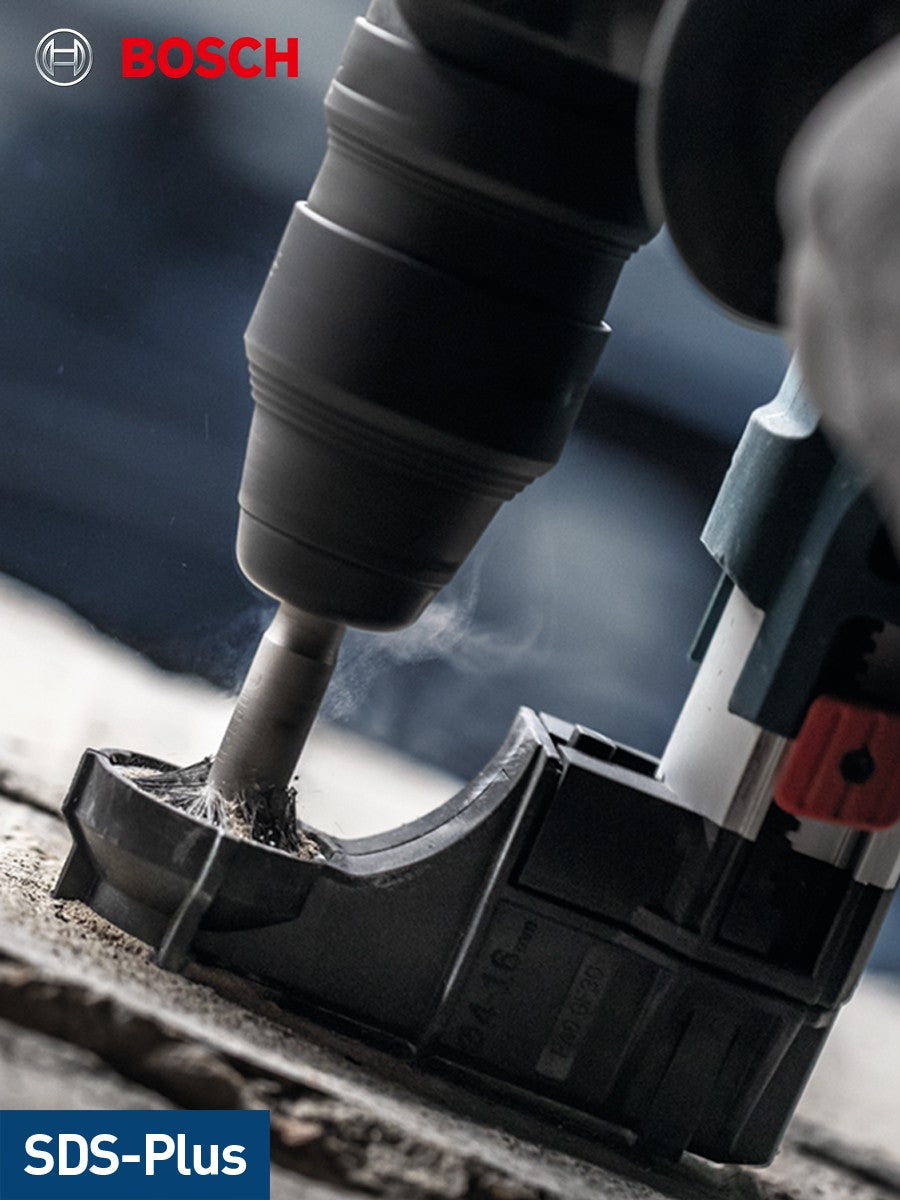 Broca de martelo rotativo Bosch SDS Plus 4 furos série 5 para perfurar furos em concreto armado para trabalho de construção