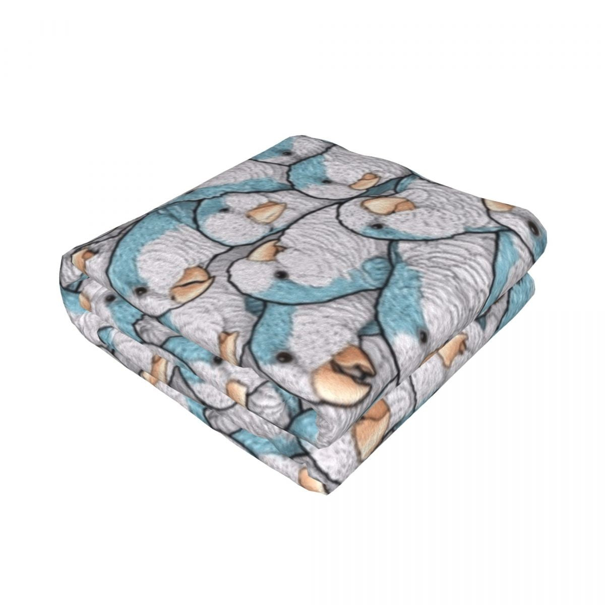 Blue Quaker Monk Parakeets Throw Blanket Flannels Comforter Kid'S sofa bed Blankets